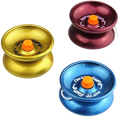 SODIAL(R) New Hot Aluminum Design YoYo Ball Bearing String Trick Alloy Kids
