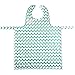 BIB-ON, A New, Full-Coverage Bib and Apron Combination for Infant, Baby, Toddler Ages 0-4+. One Size Fits All! (Teal Chevron)