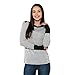 Produktbild DAY.LIN Kleidung Damen Frauen Sexy O Neck Kampf Farbe Langarm Pullover Pullover Bluse Tops Lange Ärmel Farbabstimmung Frau Pullover Oben (Grau, EUXS/M)