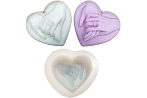 TROYSINC Moule à bougie en silicone en forme de cœur, romantique, Saint Valentin, moule à bougie DIY en forme de cœur, pour savon, bougies, chocolat, décoration de maison