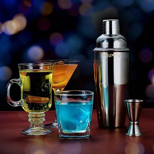 Cocktail Shaker, Cozypony Professional 24 Ounces Stainless Steel Cocktail Shaker Set