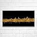 Produktbild Kunstbruder Potsdam Skyline Gold (Div. Größen) - Kunst Druck auf Leinwand 100x200cm