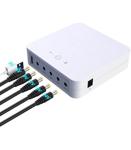Mini UPS 12V 2A Con Batteria 6000mAh – Gruppo Di Continuità Per Telecamere E Dispositivi Di Sicurezza, Protezione Da Sovraccarico