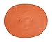 Produktbild Platzset Bast oval ca. 30x40 cm abwaschbar Tischset uni Untersetzer #1187 orange