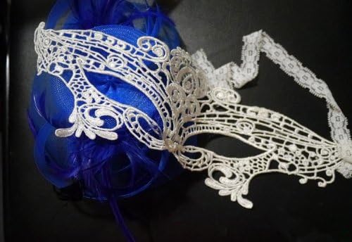 YPSelectedWomens Lace Sexy Venetian Masquerade Carnival Party Ball Face Eye Mask (#1 White)