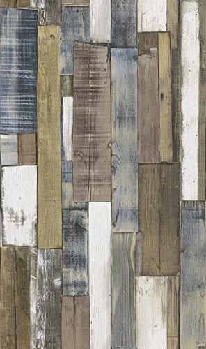 Rasch Tapeten PapierTapete Kollektion Steine und Hölzer, braun, 203707