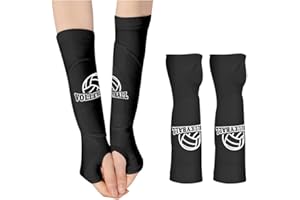 YZROHYI 1 Paio Protezione Avambraccio Pallavolo,Polsini Pallavolo Donna Uomo Bambina,Manicotti Pallavolo a Compressione,Copri Braccia Pallavolo,Gomitiere Pallavolo con Imbottitura Protettiva