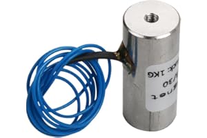 HOSIFIY Elettromagnete, tensione di lavoro 12±2V, il valore massimo di aspirazione è 1Kg/10N, 13 x 30mm L'elettromagnete a ventosa rotonda