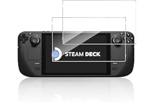 Funrae Schutzfolie für Panzerglas für Steam Deck OLED (2023)/Steam Deck, HD Schutzglas 9H Härte Panzerfolie Hartglas Anti-Kratzen Blasenfrei Displayschutzfolie Folie - Transparent [2 Stück]