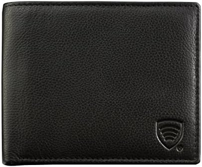KORUMARFID Blocking Bifold Wallet for Men - Genuine Black Leather