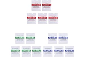 GDFNMOGO Lot de 15 solutions d'étalonnage de pH-mètre, pour un étalonnage précis du pH-mètre, lot de poudre d'étalonnage de laboratoire