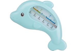 Wakects Baby Badtermometer Giftfri Värmebeständig Delfin (blå delfin)