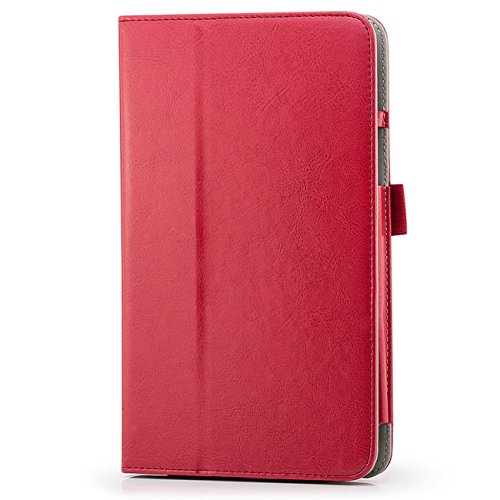 Saxonia LG G Pad 8.3 Hülle Case Tablet Tasche Schutzhülle Cover Premium Qualität mit Standfunktion Rot - 3