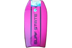 Surf State 41" EVA Slick Bodyboard Boogie Board… (Stringers, Purple)