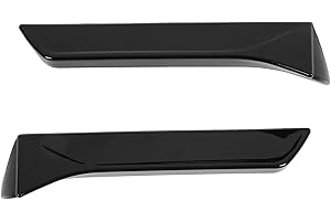 CUEI Alerón Lateral de Ventana Trasera, 2 Alerones de Ventana Trasera con Cinta Autoadhesiva, Cubierta de Moldura de ala Lateral, Compatible con Seat Leon 5F FR Mk3 MK3.5 2013-2021(Negro)