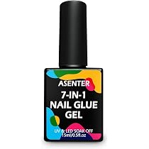 ASENTER 5-in-1 Clear Gummy Builder Gel – UV-Gel Für Nagelverlängerung, Aufbau & Nagelkleber