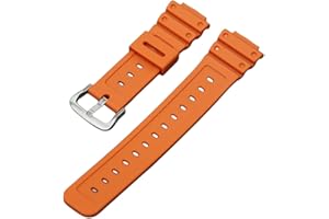 Tyogeephy 16mm Rubber G-Shock - TPU Correa de repuesto para Casio G-Shock GA2100 DW-5600