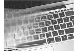 Se7enline MacBook Pro 13" A1708 (version 2016 2017 2018 2019 sans TouchBar) Housse de clavier unique ultra fine et durable en TPU pour MacBook Pro (disposition britannique)