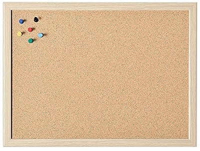 Holtz Tableau en liège avec cadre en bois 400 x 300 mm avec accessoires