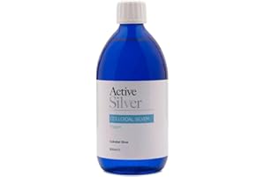 Active Silver - Colloidal Silver Spray with Atomiser Spray Bottle - 10ppm Colloidal Silver Liquid - Premium Quality, UK Made - 500ml Bottle