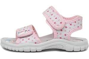 Walkright Girls White Unicorn Easy Fasten Sandal