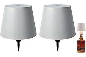 MOSLALO [2-Stück] Lumelia Kabellose Flaschenlampe | 14 cm Flaschenlampe Aufsatz Led Aufladbar | Lumelia Kabellose Lampe für Flaschenhals | Touch Wein Flaschen-Lampe mit Atem Licht für Esszimmer Schlafzimmer