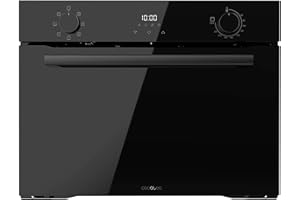 Cecotec Four Encastrable Bolero Hexa M224500 Glass Black A de 53 L. 2600W, 7 Fonctions avec Grill, Décongélation, Steam Assist, faible consommation, nettoyage facile, commande tactile