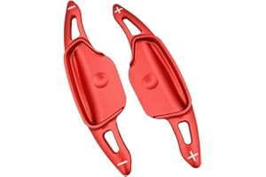‎HIBEYO HIBEYO 2 Stücke Auto Lenkrad Schaltwippen Verlängerung Paddles Lenkrad Passt für KIA K3 2020 2021 2022 2023 Aluminiumlegierung Ersatzsatz Shift Paddles Schalthebel Shifter Paddle Extension-Rot