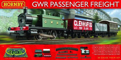 Hornby R1138 GWR Passenger Freight 00 Gauge Electric Train Set