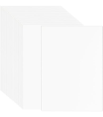 100 Feuilles Carton Bristol Blanc A4 250g - Papier Cartonné Pour Bricolage Et Scrapbooking