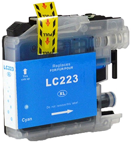 Druckerpatrone Tinten-Patrone Cyan kompatibel für Brother LC-223 XXL LC223 LC-225 mit Chip für Brother DCP-J4120 DW, Brother MFC-J4420 DW, MFC-J4425 DW, MFC-J4620 DW, MFC-J4625 DW, MFC-J5320 DW, MFC-J5600, MFC-J5620 DW, MFC-J5625 DW, MFC-J5720 DW. - 2
