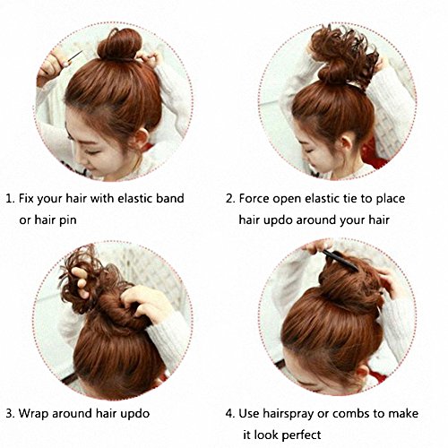 Prettywit Hairpieces Short Curly Hair Extension Accessories For