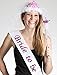 Produktbild Set: Tiara und Brautschleier mit blinkender Satin-Schärpe Aufschrift BRIDE-TO-BE und Zauberstab Accessoires Junggesellenabschied Junggesellinnenabschied Bridal Shower