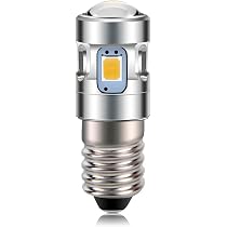 10 Lampadine LED E10 Ruiandsion 1-9V - 300 Lumen Per Torce, Bici, Microscopi, Bianco 6000K