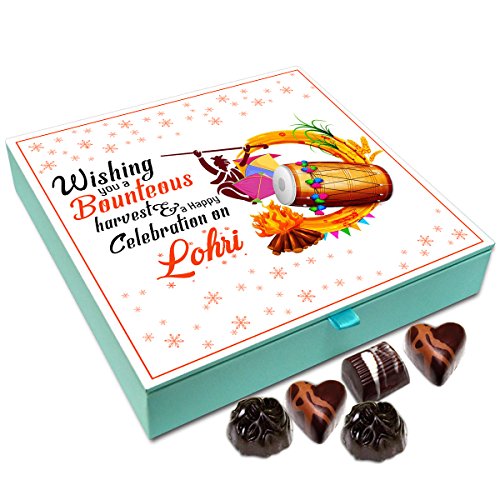 Chocholik Lohri Gift Box - Wishing You A Bounteous Harvest On Lohri Chocolate Box - 9Pc