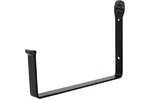 Achla Designs Flower Box Planter Brackets, Iron, Black, 10-inch