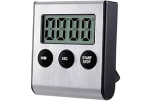 Kayiete Digital Kitchen Timer, Kitchen Timer Magnetic Countdown Timer with Loud Alarm for Kitchen Cooking, Baking,Sports Games. Max 99 Minutes (Battery Included)