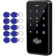 FTSTech DC12V IP68 RFID Waterproof Door Access Control System with Wiegand 26/34 Support 3000 User+10 Blue Keyfob (ID 125KHz)