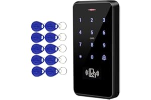 FTSTech DC12V IP68 RFID Waterproof Door Access Control System with Wiegand 26/34 Support 3000 User+10 Blue Keyfob (ID 125KHz)
