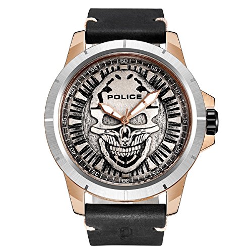 Police Herren-Armbanduhr Analog Quarz P14385JSRS-57 Police Herren-Armbanduhr Analog Quarz P14385JSRS-57