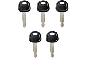 BODYA 5Pcs Excavator Ignition Key 60022654 Compatible with SANY Excavator 55 65 75 215 235 Excavator Bulldozers Graders Loaders