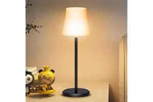 Ainostone Tischlampe Kabellos mit 3 Farbmodi+ RGB LED Tishcleuchte Aufladbar Akku Touch Control Stufenlos Dimmbar Nachttischlampe IP54 Wasserdicht für Wohnzimmer Schlafzimmer Outdoor Esszimmer Camping