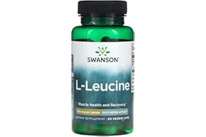SWANSONS Swanson - AjiPure L-Leucine, 500mg | Muscle Health and Recovery - 60 Veggie Capsules