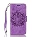 Produktbild Misteem Sonnenblume Mandala Hülle für Huawei Honor 8 Lite/ P8 Lite 2017 / P9 Lite 2017, Schön Elegant Blumen Muster Magnetverschluss Leder Schutzhülle Stoßfest Flip Wallet Case Etui mit Kartenfäch Kartenhalter Brieftasche Standfunktion Folio Magnet Ledertasche für Huawei Honor 8 Lite/ P8 Lite 2017 / P9 Lite 2017 - Lila