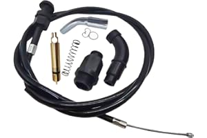 ANIRO MOTO Carburetor Choke Cable and Starter Valve Plunger Kit Compatible With Honda TRX350 Rancher 350 Fourtrax 300 350 Foreman 400 Choke Cable 17950-HN5-671