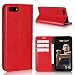 Produktbild FugouSell Huawei Honor V10 Leder Hülle, Premium PU Leder etui Schutzhülle Tasche mit Kippständer, Slim Flip Case Cover für Huawei Honor V10(Rot)