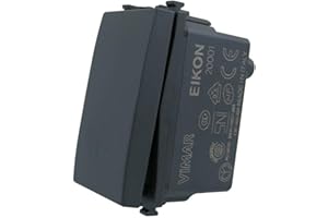 Interrupteur 1P 16Ax Gris Vimar Eikon 20001