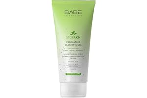 LABORATORIOS BABE Laboratorios Babé - Stop AKN Limpiador Facial Exfoliante | Tratamiento Acné | Piel Grasa y Sensible | Seboregulación y Matificación | Fórmula Syndet | 200 ml | Microbiome Care