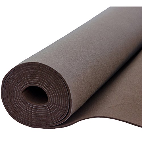 Filz, Filzstoff, Dekorationsfilz, imprägniert, Breite 100 cm, Dicke 4 mm, Meterware 0,5 lfm - braun