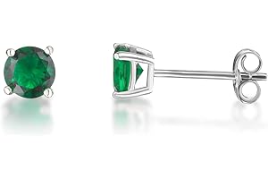 inSCINTILLE Lucciole Orecchini Punto Luce in Argento Rodiato con Zirconia Cubica - Varie Colorazioni